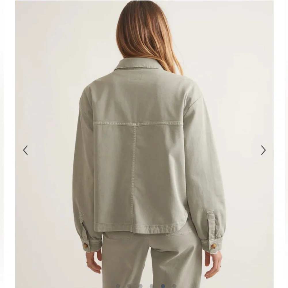 Marine Layer Freya Boxy Utility chore Jacket Sage Green Size Small S - Picture 2 of 12